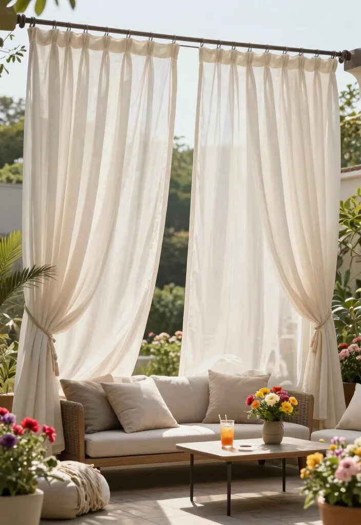13 Best Patio Sun Screen Ideas to Block UV Rays and Heat 8 13 Best Patio Sun Screen Ideas to Block UV Rays and Heat 8. Outdoor Curtains 0