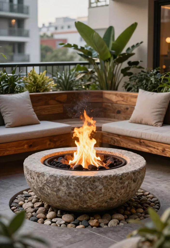 13 Clever DIY Table Top Fire Bowl Ideas Cheap and Chic 11. Decorative Stone Fire Bowl 0