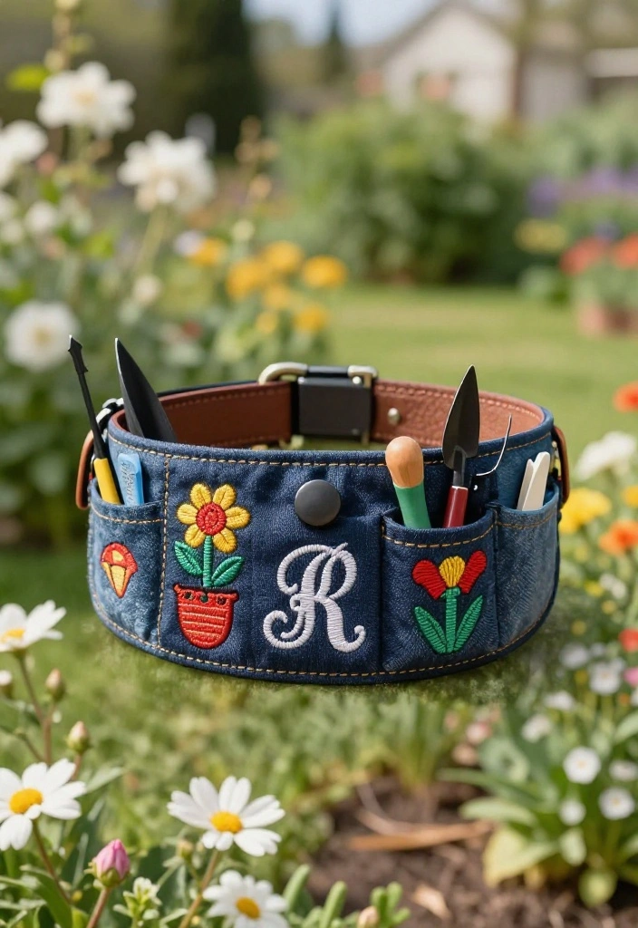 13 Clever DIY Tool Belt Ideas to Sew at Home Custom Fit 13. Personalized Monogram Tool Belt 0