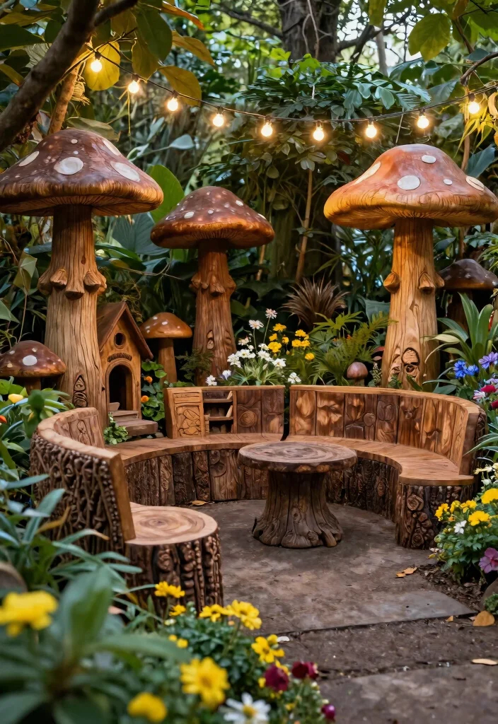 13 Creative Chainsaw Ideas for Wood Crafting Projects (Pro Tips) 13 13 Creative Chainsaw Ideas for Wood Crafting Projects Pro Tips 13. Themed Garden Displays 0