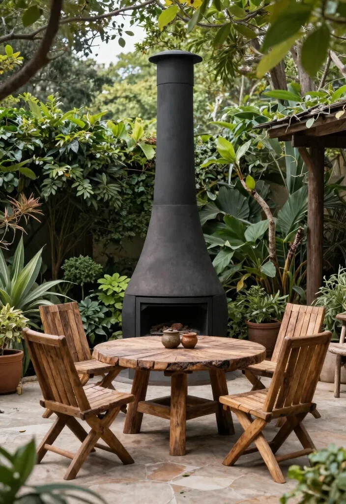 13 Dreamy Backyard Chiminea Ideas for Cozy Nights 10 13 Dreamy Backyard Chiminea Ideas for Cozy Nights 10. Nature Inspired Decor 0