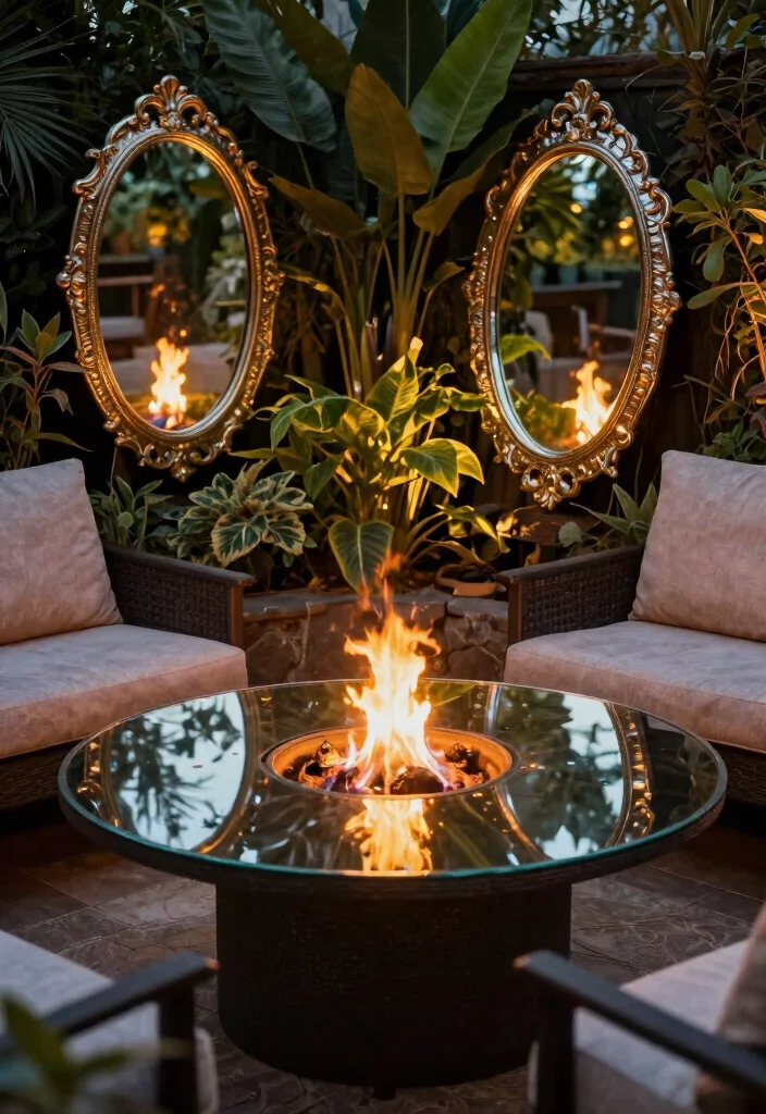 13 Dreamy Backyard Chiminea Ideas for Cozy Nights 12 13 Dreamy Backyard Chiminea Ideas for Cozy Nights 12. Reflective Surfaces 0