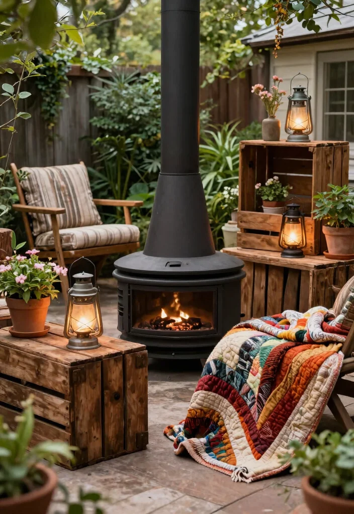 13 Dreamy Backyard Chiminea Ideas for Cozy Nights 5 13 Dreamy Backyard Chiminea Ideas for Cozy Nights 5. Vintage Finds and Upcycled Decor 0