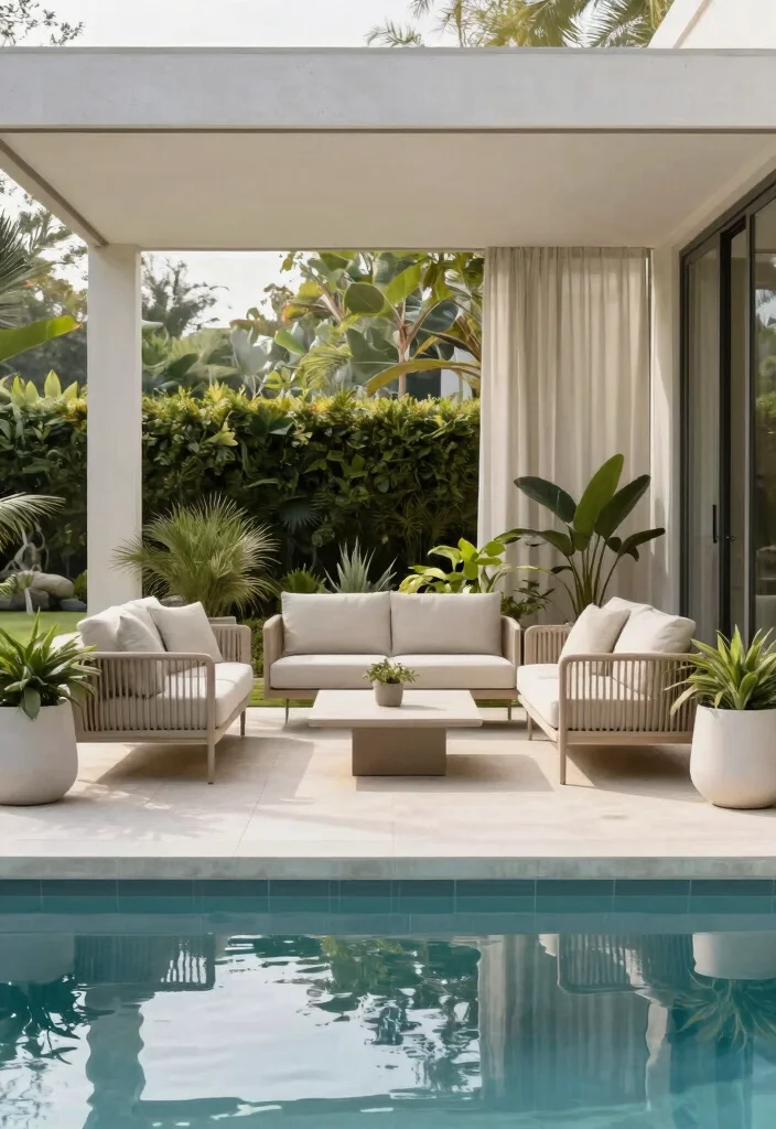 13 Dreamy Screen Pool Terrace Ideas to Keep the Bugs Out 4. Modern Minimalist Design 0
