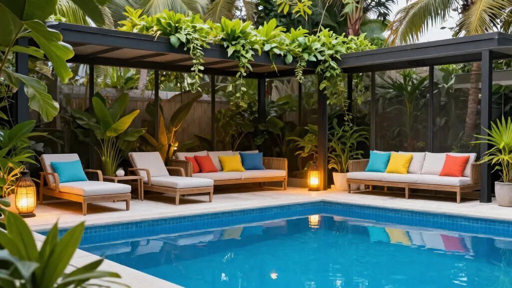 13 Dreamy Screen Pool Terrace Ideas to Keep the Bugs Out