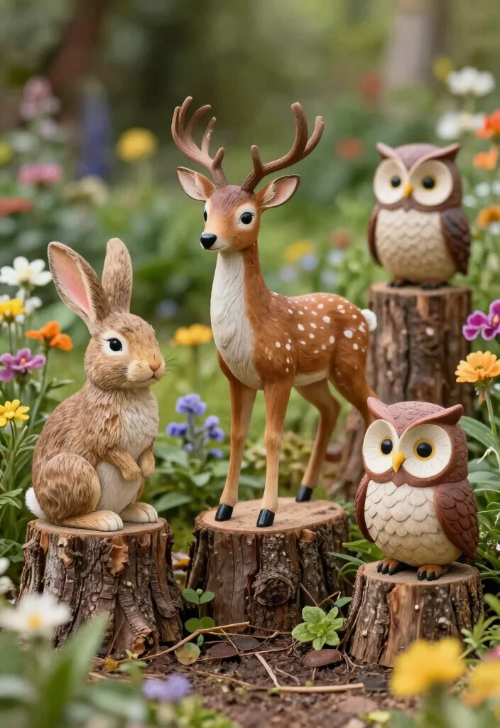 13 Genius Chainsaw Carvings Ideas for Tree Stumps: Eco-Friendly Yard Art 1 13 Genius Chainsaw Carvings Ideas for Tree Stumps Eco Friendly Yard Art 1. Whimsical Woodland Creatures 0