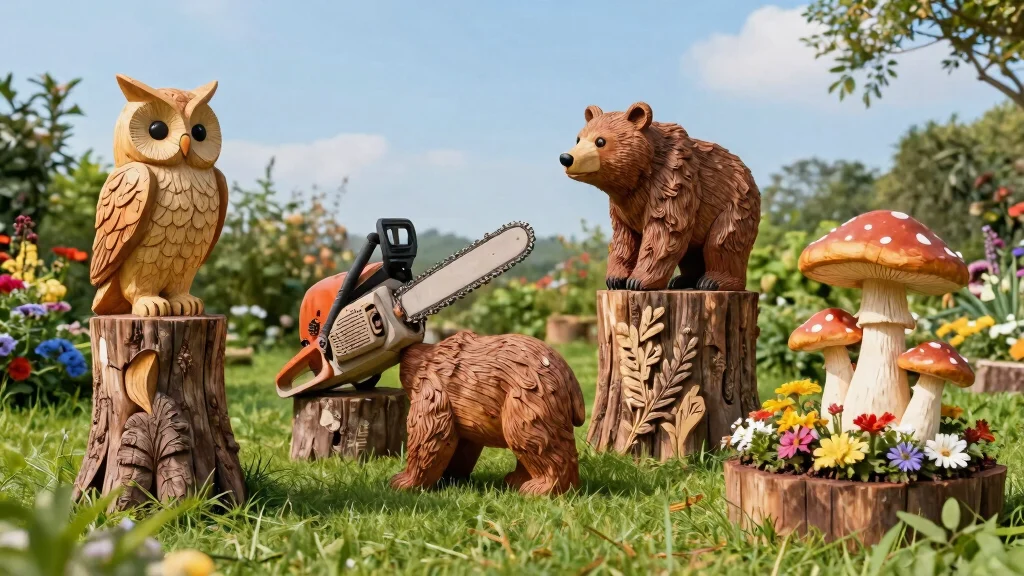 13 Genius Chainsaw Carvings Ideas for Tree Stumps: Eco-Friendly Yard Art