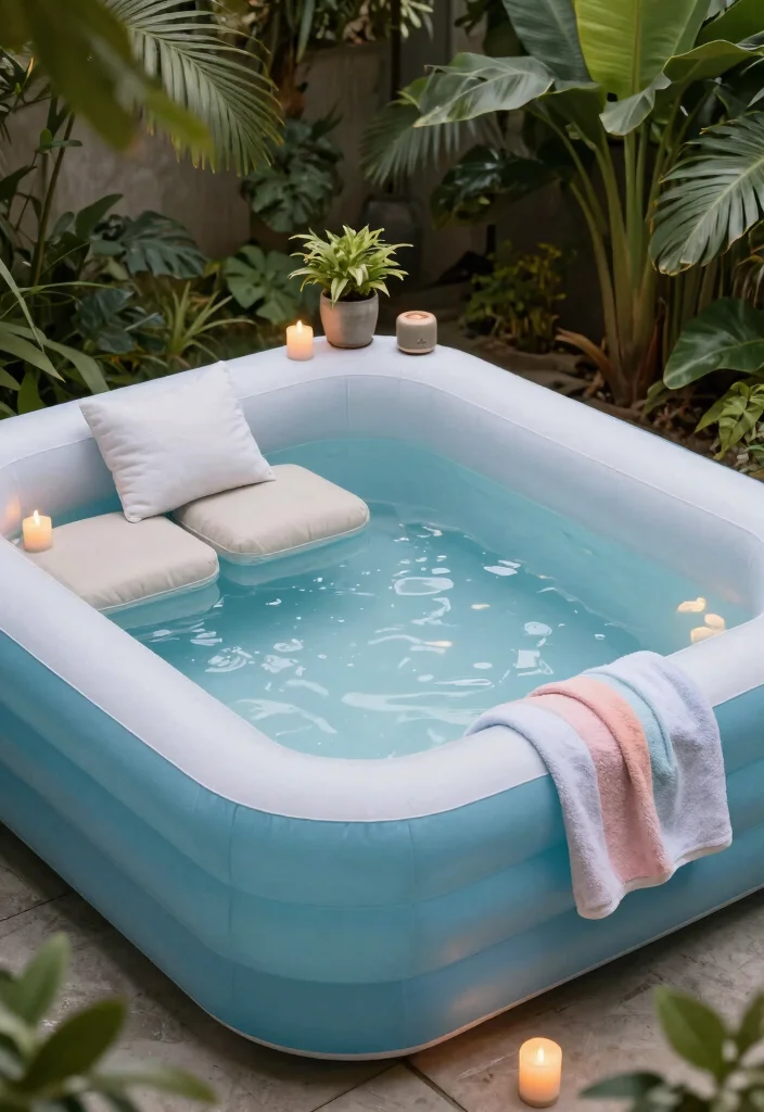 13 Relaxing Inflatable Pool Ideas for Adults Backyard Spa 1. The Spa Retreat 0