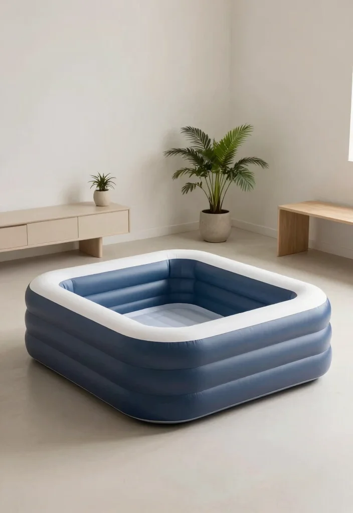 13 Relaxing Inflatable Pool Ideas for Adults Backyard Spa 10. Minimalist Retreat 0
