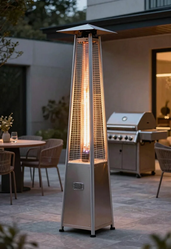 13 Sleek Modern Patio Heater Styles for Contemporary Yards 12 13 Sleek Modern Patio Heater Styles for Contemporary Yards 12. The Dual Function Heater 0