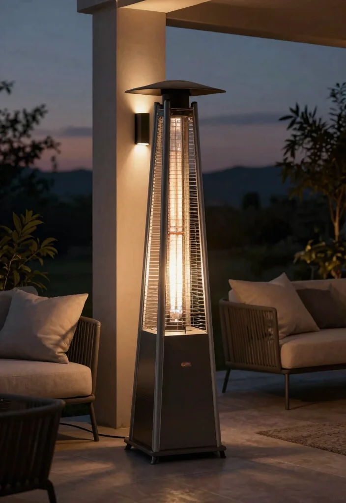 13 Sleek Modern Patio Heater Styles for Contemporary Yards 4 13 Sleek Modern Patio Heater Styles for Contemporary Yards 4. The Chic Electric Patio Heater 0
