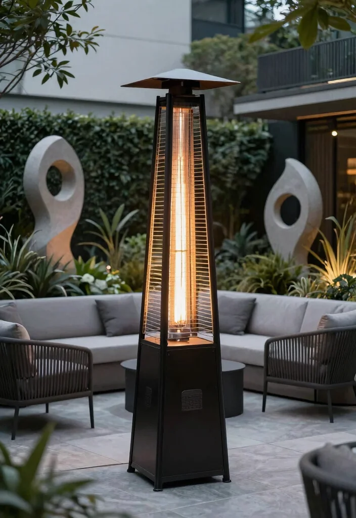 13 Sleek Modern Patio Heater Styles for Contemporary Yards 6 13 Sleek Modern Patio Heater Styles for Contemporary Yards 6. The Artistic Patio Heater 0