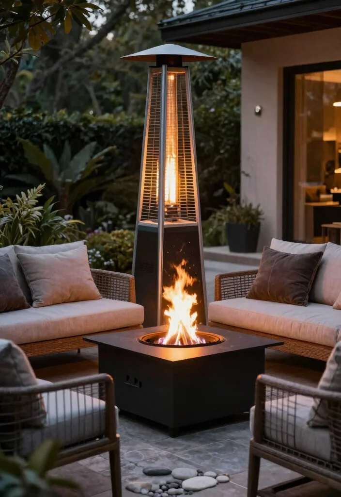 13 Sleek Modern Patio Heater Styles for Contemporary Yards 7 13 Sleek Modern Patio Heater Styles for Contemporary Yards 7. The Modern Fire Pit Heater 0