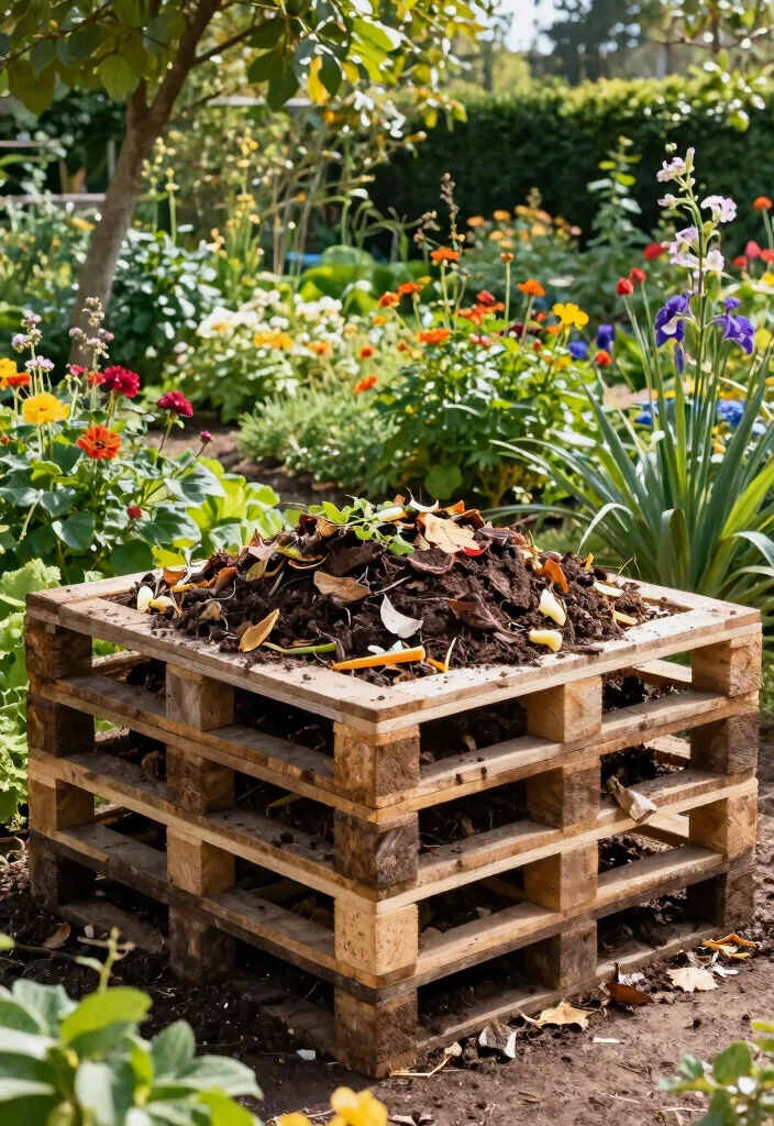 13 Smart Compost Bin Design Ideas to Build at Home 1. Stacked Pallet Compost Bin 0