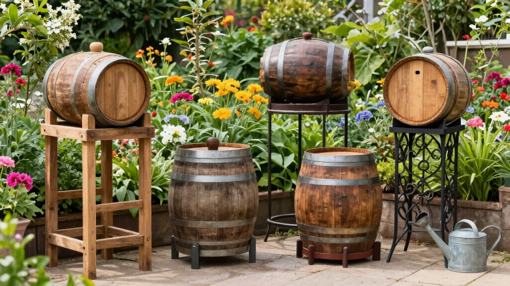 13 Sturdy Rain Barrel Stand Ideas to Improve Water Pressure