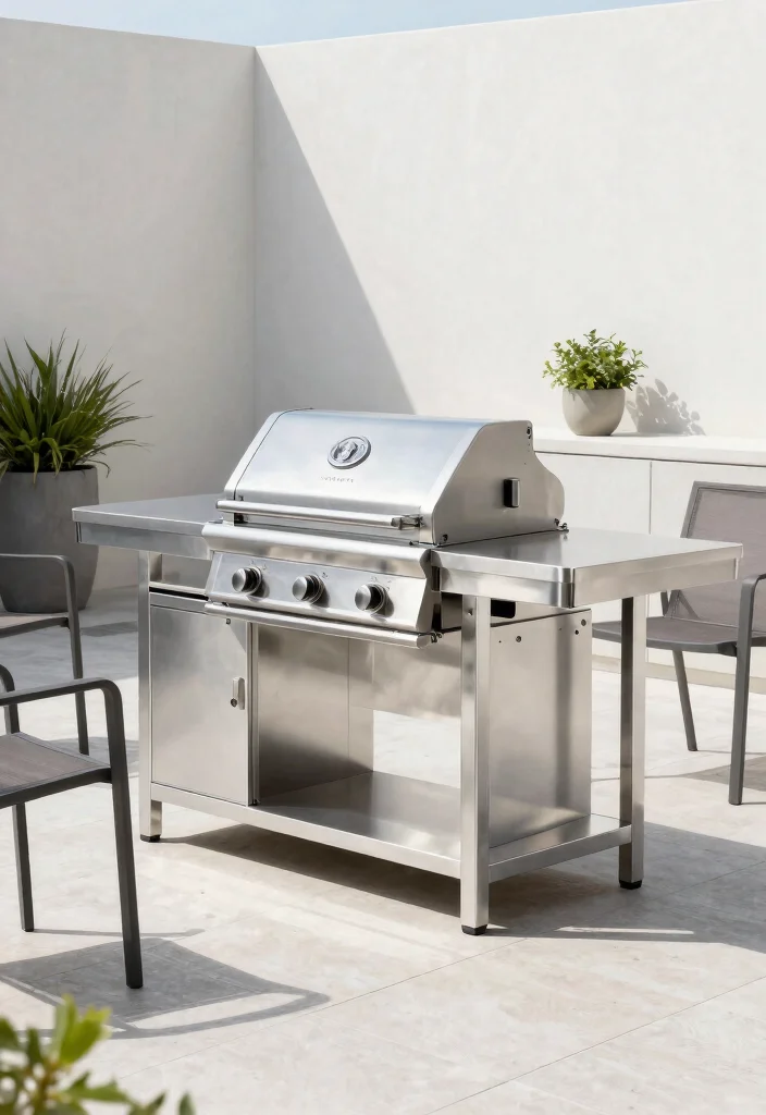 15 Beautiful Kamado Grill Table Ideas for Outdoor Kitchens 2 15 Beautiful Kamado Grill Table Ideas for Outdoor Kitchens 2. Sleek Modern Minimalism 0