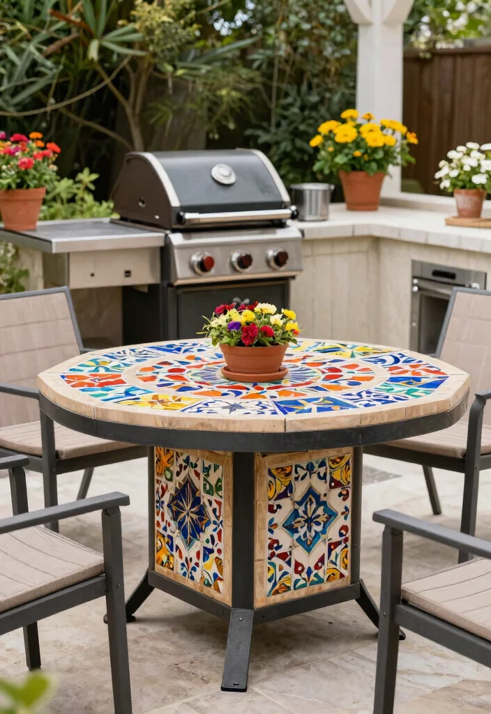 15 Beautiful Kamado Grill Table Ideas for Outdoor Kitchens 7 15 Beautiful Kamado Grill Table Ideas for Outdoor Kitchens 7. Stylish Tileworks 0
