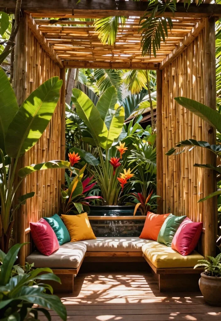15 Beautiful Screen Enclosure Ideas Patio Upgrades Must See 1. Tropical Oasis with Bamboo Screens 0