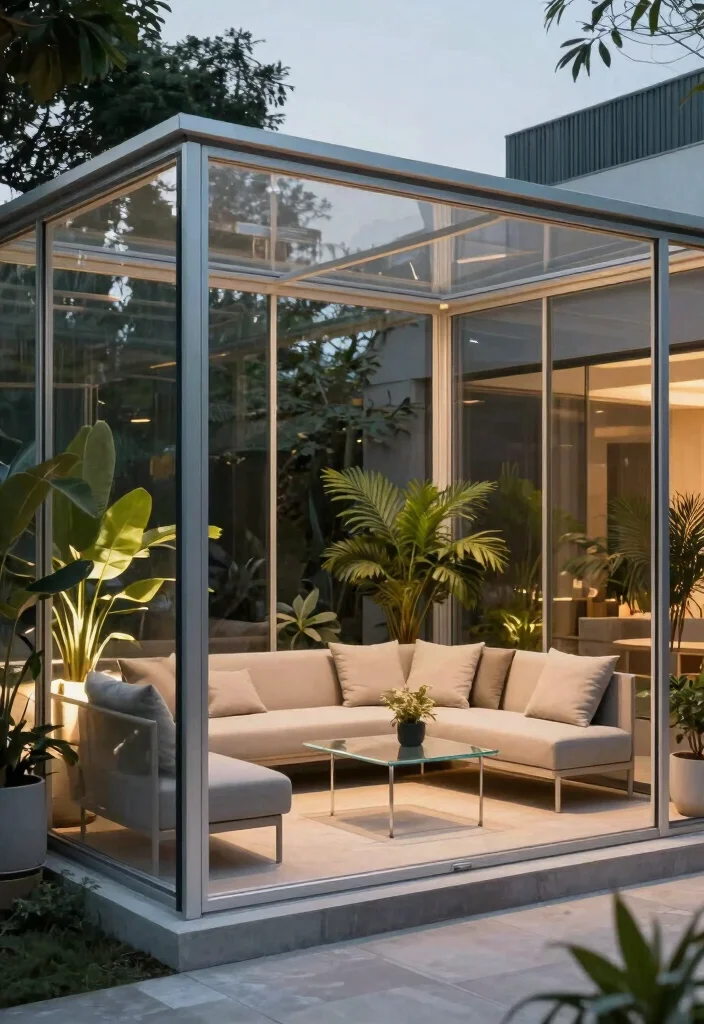 15 Beautiful Screen Enclosure Ideas Patio Upgrades Must See 2. Modern Glass Enclosure 0