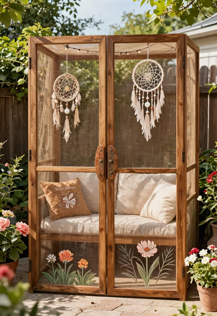 15 Beautiful Screen Enclosure Ideas Patio Upgrades Must See 5. Vintage Screen Door Enclosure 0