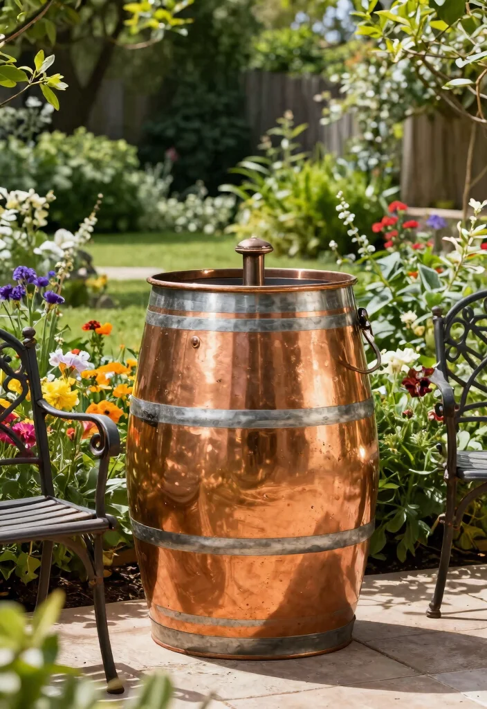 15 Beautiful Unique Rain Barrel Designs That Look Like Decor 10 15 Beautiful Unique Rain Barrel Designs That Look Like Decor 10. Luxury Copper Barrel 0