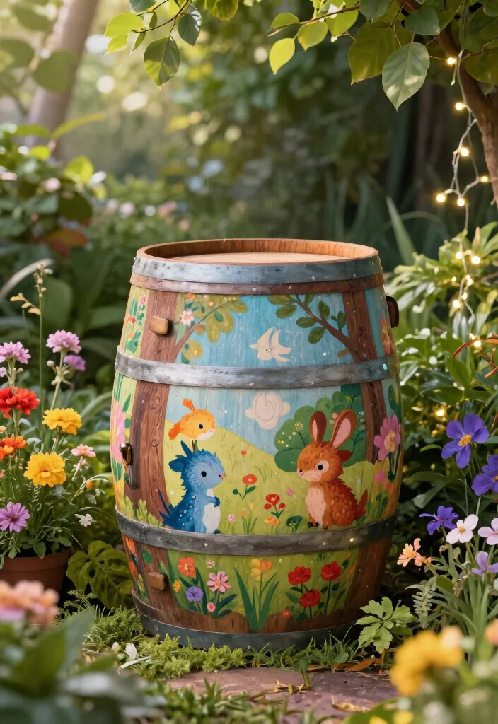15 Beautiful Unique Rain Barrel Designs That Look Like Decor 11 15 Beautiful Unique Rain Barrel Designs That Look Like Decor 11. Theme Based Rain Barrel 0