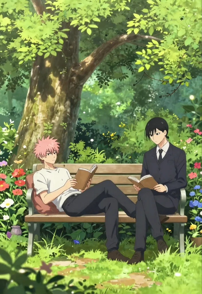 15 Best Chainsaw Man Wallpaper Backgrounds High Resolution 2. Serene Nature Scenes with Chainsaw Man Characters 0