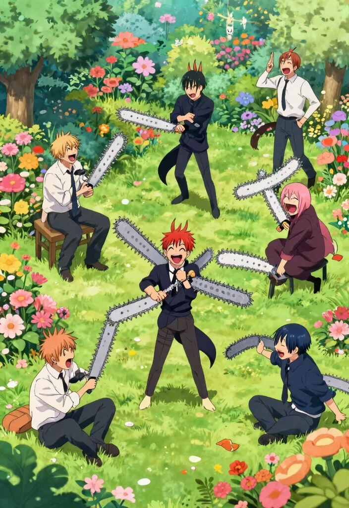 15 Best Chainsaw Man Wallpaper Backgrounds High Resolution 7. Whimsical Chainsaw Man Characters 0