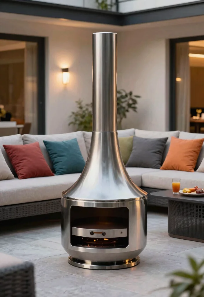 15 Best Chiminea Fire Pit Ideas for Outdoor Entertaining 2 15 Best Chiminea Fire Pit Ideas for Outdoor Entertaining 2. Modern Steel Chiminea 0