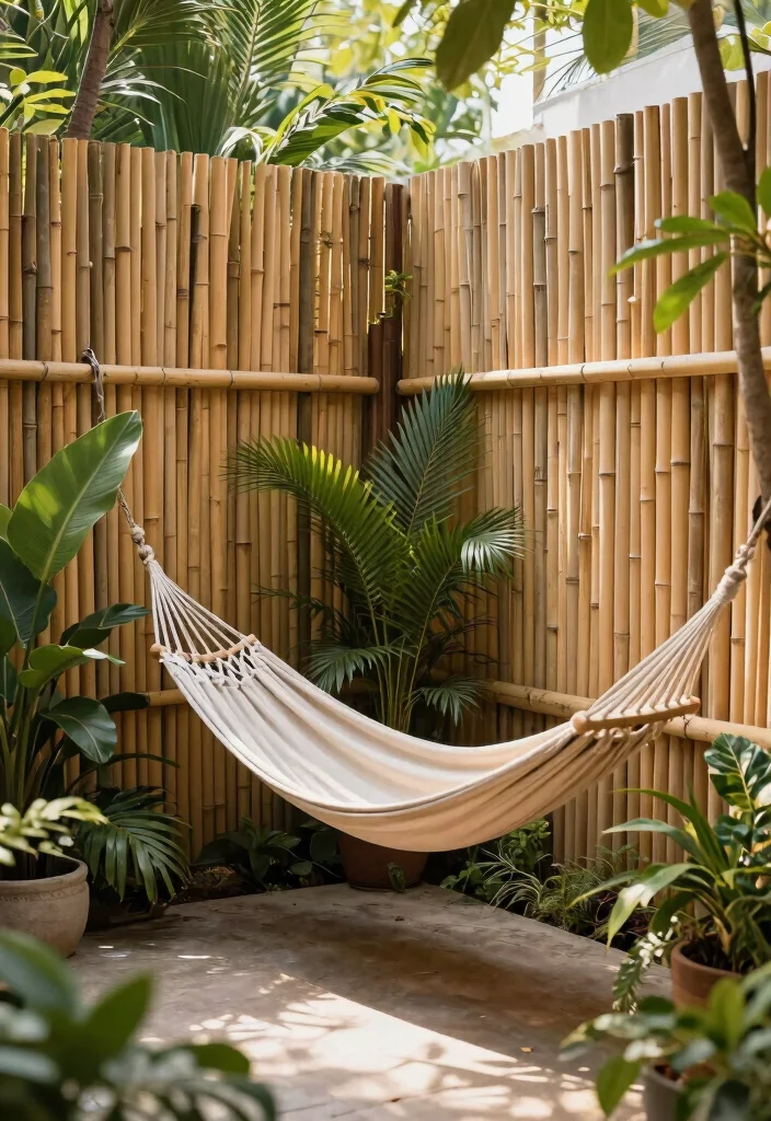 15 Best Porch Screen Ideas for Patio Privacy 4. Bamboo Fencing 0