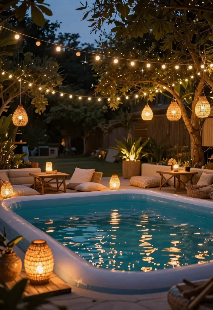 15 Chic Inflatable Pool Ideas for Boho Backyard Decor 5 15 Chic Inflatable Pool Ideas for Boho Backyard Decor 5. Chic Boho Lighting 0
