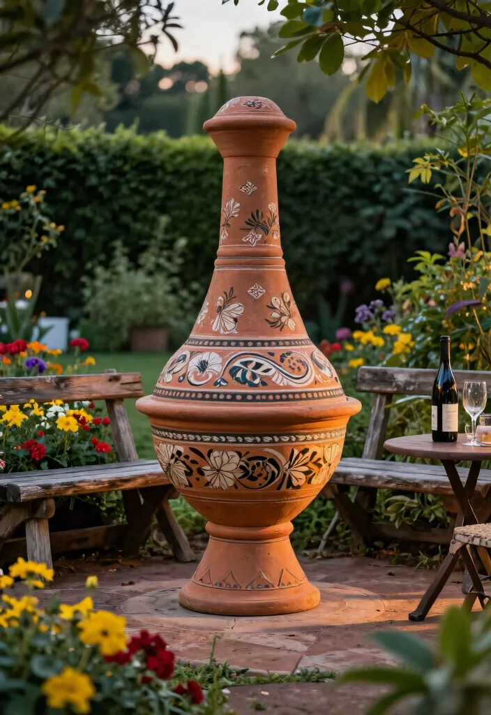 15 Classic Wood Burning Chiminea Ideas Real Fire Vibe 1. The Traditional Terracotta Touch 0