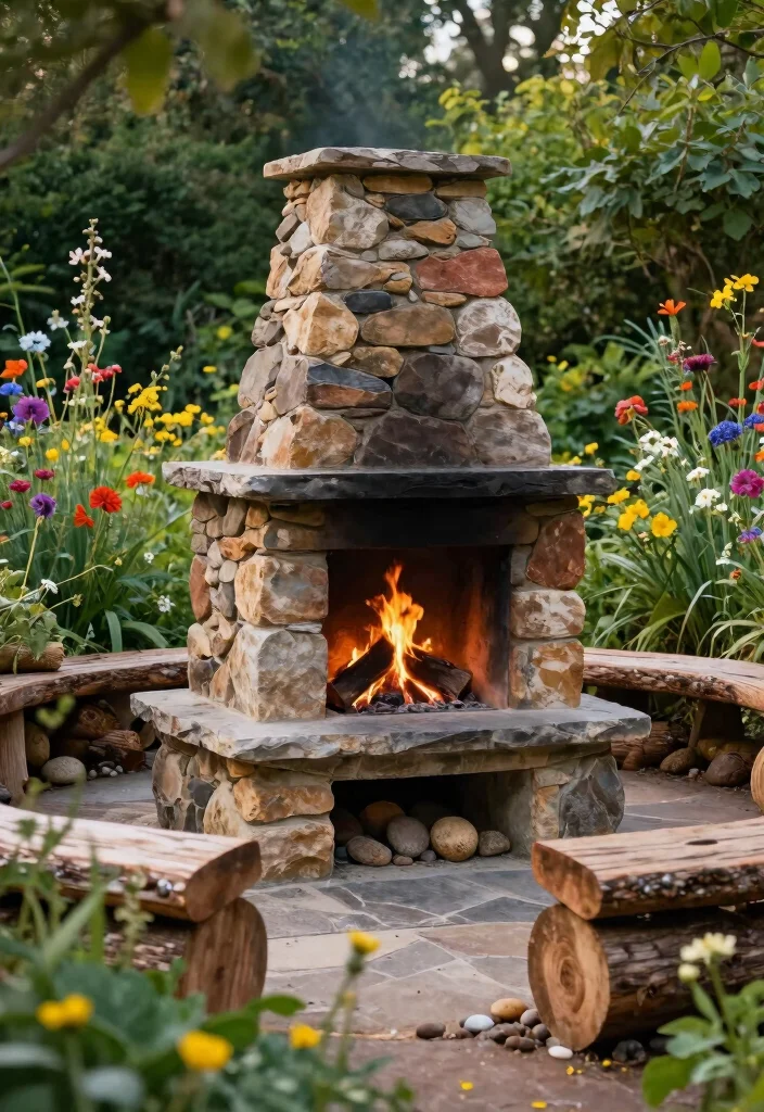 15 Classic Wood Burning Chiminea Ideas Real Fire Vibe 3. Rustic Stone Beauty 0