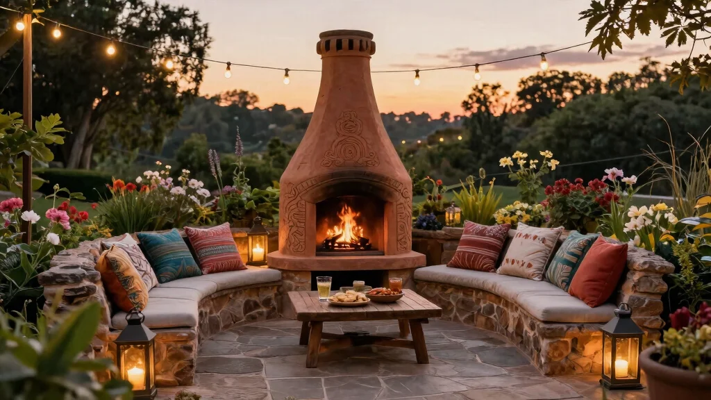 15 Classic Wood Burning Chiminea Ideas [Real Fire Vibe]