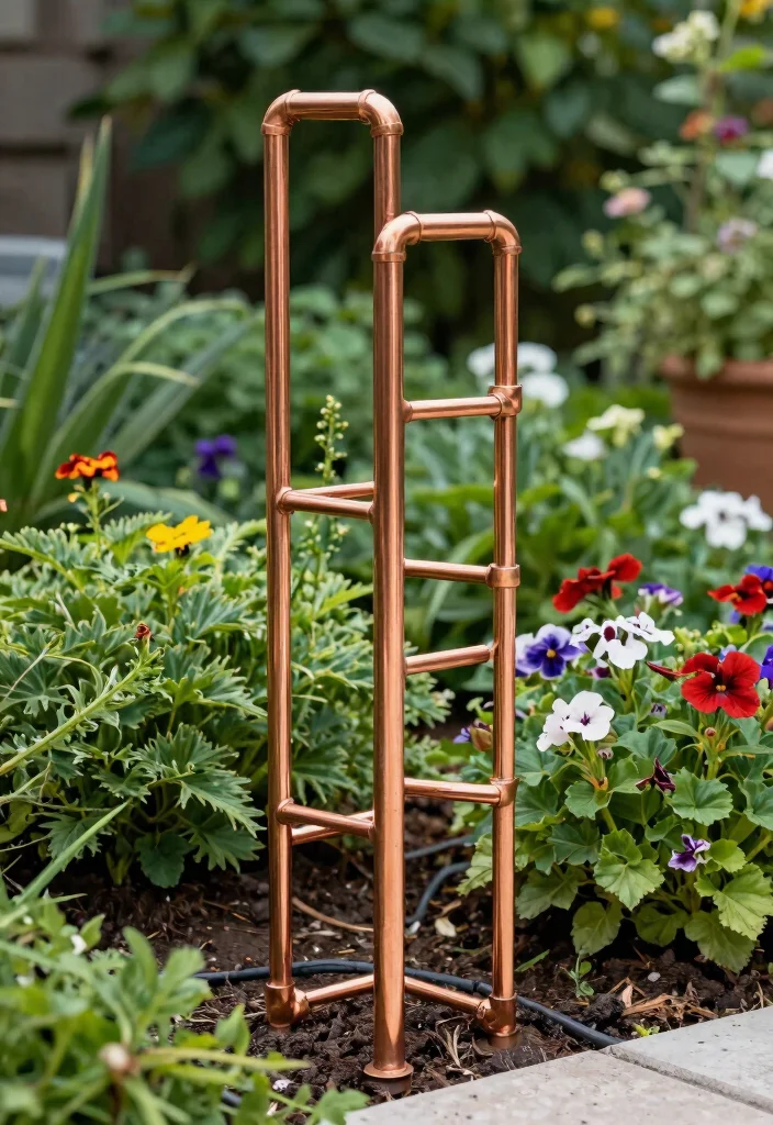 15 Clever Garden Hose Holder DIY Ideas Hide the Mess 3. DIY Copper Pipe Design 0