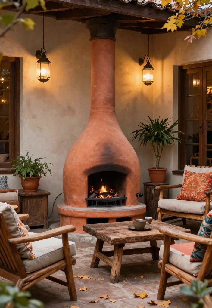 15 Cozy Chiminea Ideas Outdoor Spaces Will Love Warm Vibes 1. Classic Clay Chiminea 0