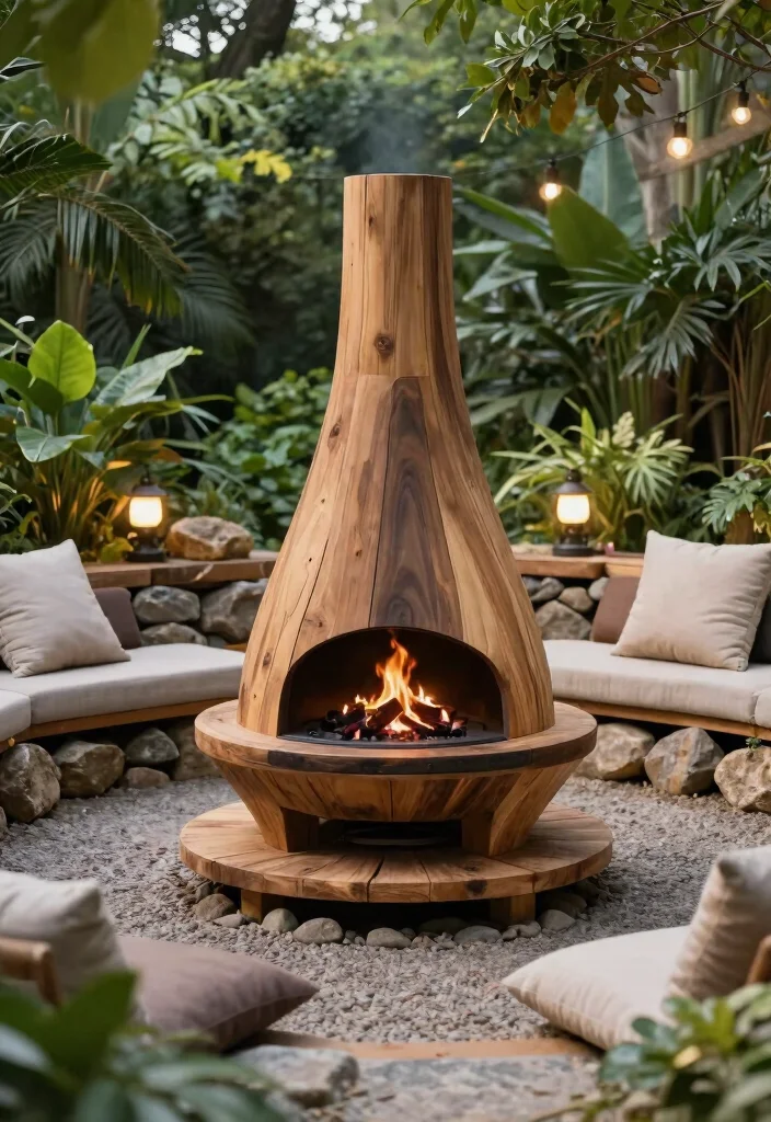15 Cozy Chiminea Ideas Outdoor Spaces Will Love Warm Vibes 15. Eco Friendly Chiminea 0