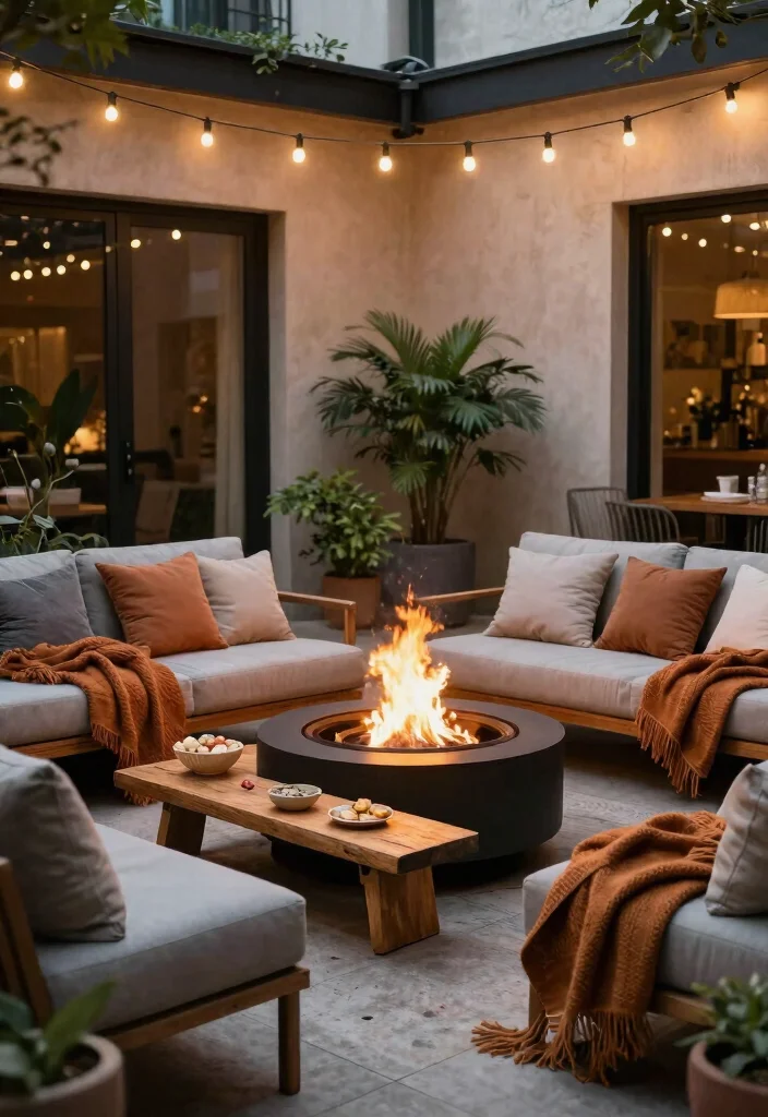 15 Cozy Chiminea Ideas Outdoor Spaces Will Love Warm Vibes 6. Urban Chic Fire Bowl 0