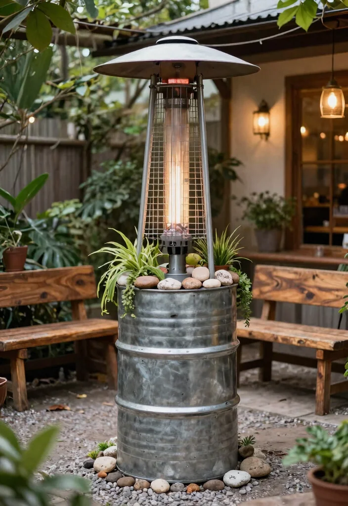 15 Cozy Patio Heater Ideas to Extend Your Outdoor Season 9 15 Cozy Patio Heater Ideas to Extend Your Outdoor Season 9. DIY Upcycled Heater Projects 0