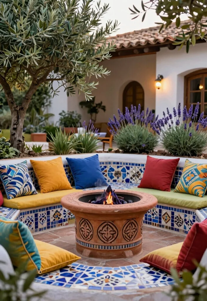 15 Cozy Table Top Fire Pit Ideas for Small Patios Warm Vibe 4. Mediterranean Vibes 0