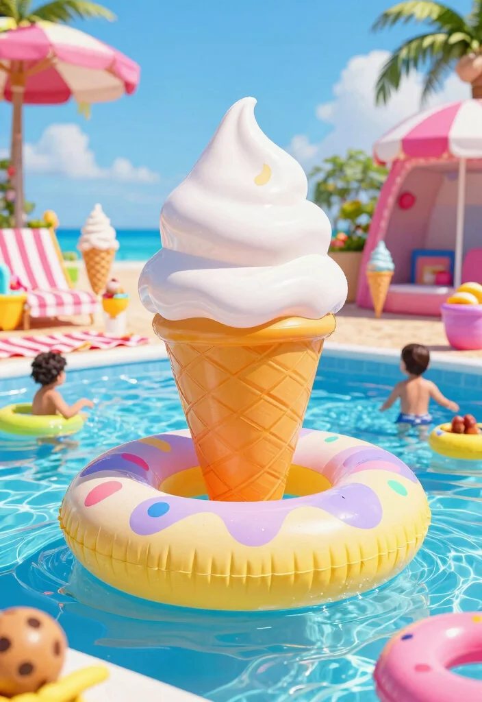 15 Cute Inflatable Pool Float Collection Ideas for Summer Fun 10 15 Cute Inflatable Pool Float Collection Ideas for Summer Fun 10. Colorful Ice Cream Float 0