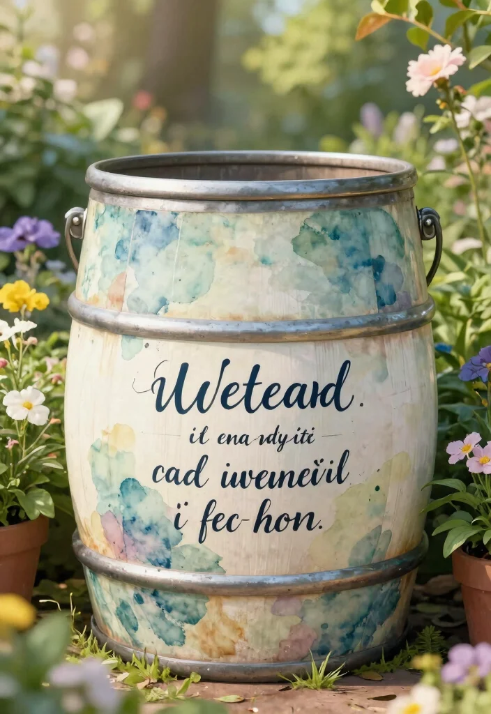 15 Cute Rain Barrel Painting Ideas to Hide Ugly Plastic 7 15 Cute Rain Barrel Painting Ideas to Hide Ugly Plastic 7. Inspirational Quotes 0