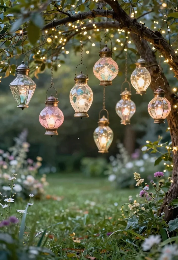 15 Romantic Outdoor Wedding Lantern Inspiration Fairy Tale 1. Vintage Glass Lanterns 0