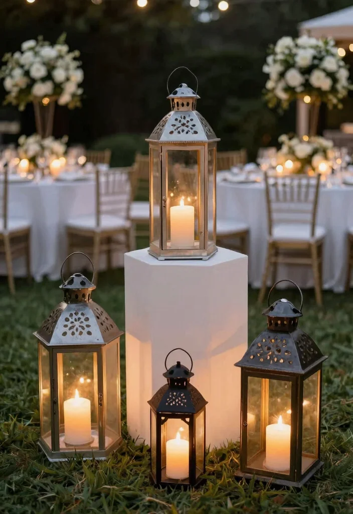 15 Romantic Outdoor Wedding Lantern Inspiration Fairy Tale 15. Multifunctional Lanterns 0