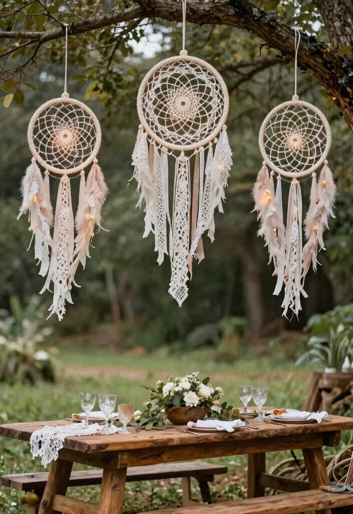 15 Romantic Outdoor Wedding Lantern Inspiration Fairy Tale 5. Bohemian Dreamcatcher Lanterns 0