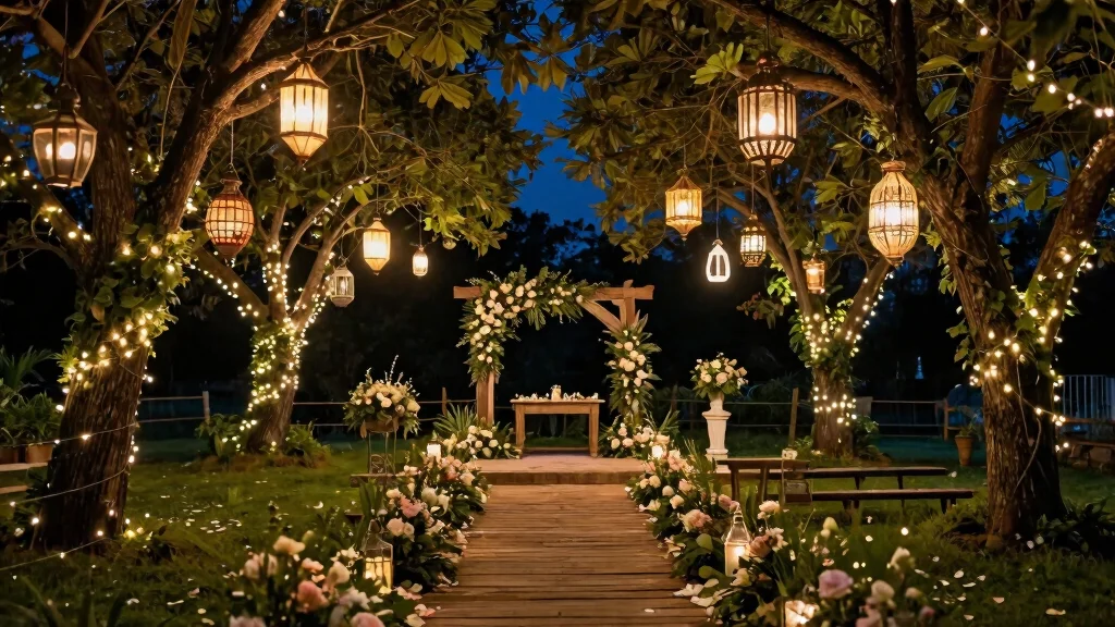 15 Romantic Outdoor Wedding Lantern Inspiration [Fairy Tale]