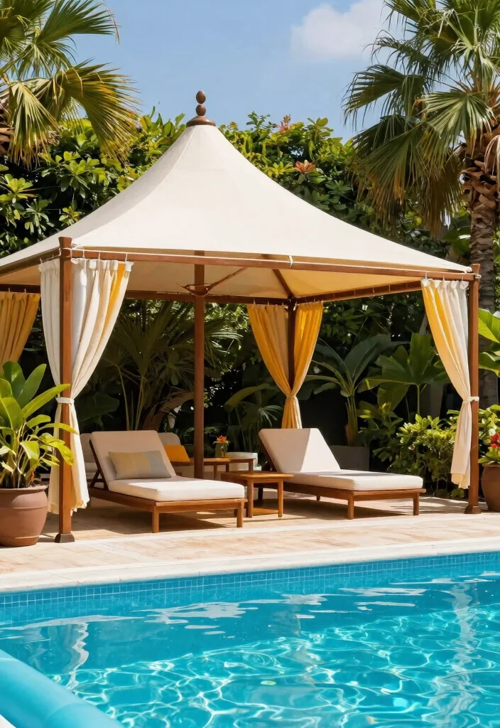 15 Stunning Inflatable Pool Deck Ideas Make It Look Built In 11. Shade Structures 0