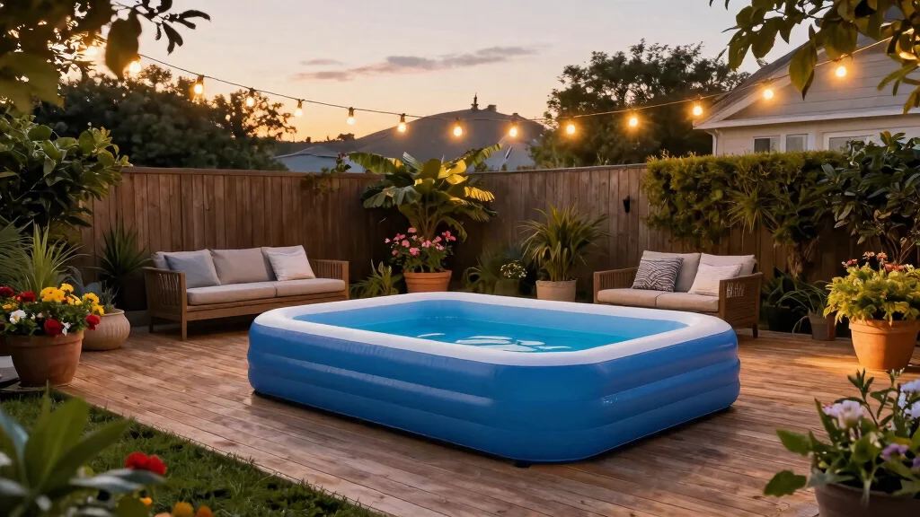 15 Stunning Inflatable Pool Deck Ideas [Make It Look Built In]
