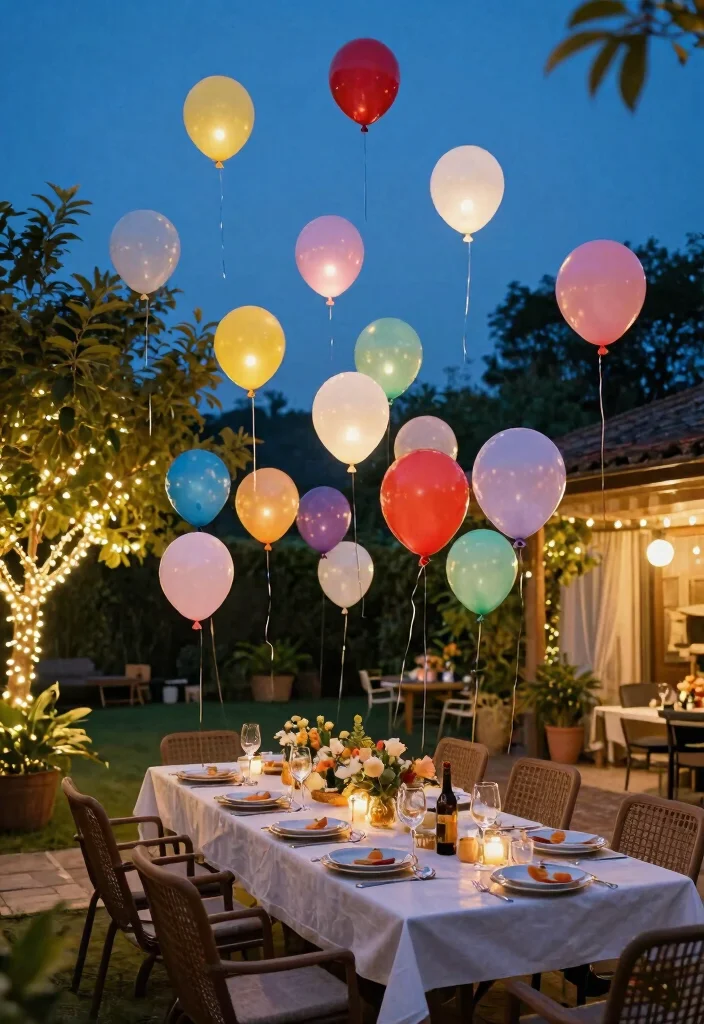 17 Relaxing Outdoor Patio Lantern Ideas for Evening Dinners 9 17 Relaxing Outdoor Patio Lantern Ideas for Evening Dinners 9. LED Balloons with Lanterns 0
