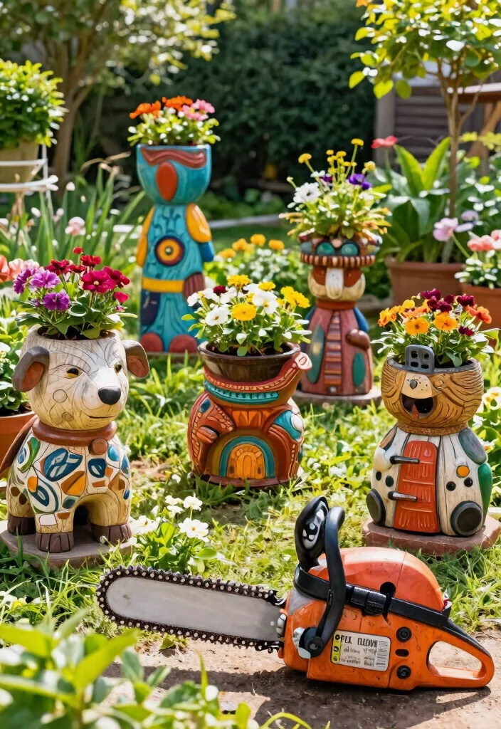 21 Amazing Chainsaw Carving Ideas for Stunning Garden Art 10 21 Amazing Chainsaw Carving Ideas for Stunning Garden Art 10. Artistic Planters 0